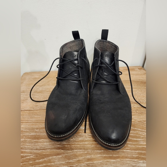 Men's Cole Haan Berkshire Lug Chukka Boots size 11 Waxy Black-Truffle pre-owned - Picture 11 of 12